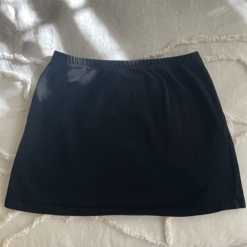 Brandy Melville Black Mini Skirt - Simple A-Line
